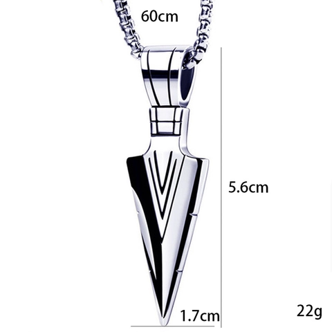 Retro Arrow Eagle Dragon Pendant Necklace Alloy Stainless Steel Vintage Gothic Punk Jewelry For Men Women