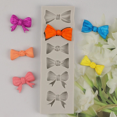 Bow Knot Silicone Mold Fondant Cake Decorating Tool Chocolate Baking Clay DIY Craft Flexible Durable