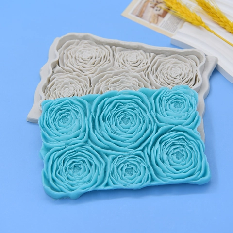 Rosenblume 3D Silikonform Für Tortendekoration Fondant Schokolade Handgemachte Seife Aromatherapie Kerze DIY Backwerkzeug