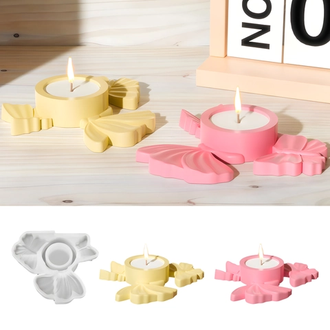 Stampo In Silicone Ali Di Farfalla Per Portacandele Fai Da Te Gesso Resina Epossidica Colata Accessorio Artigianale Fatto A Mano