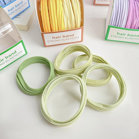 High Elasticity Hair Ties Candy Color Thickened Hair Bands Minimalist Basic Scrunchies For Women Girls