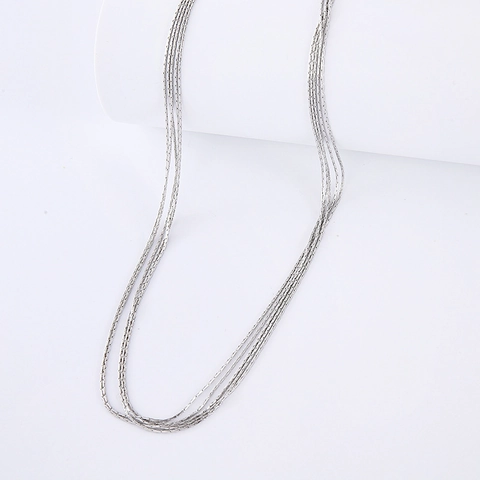 304 Stainless Steel Multi Layer Snake Chain Necklace Minimalist Niche Design Clavicle Chain Accessory For Elegant Women