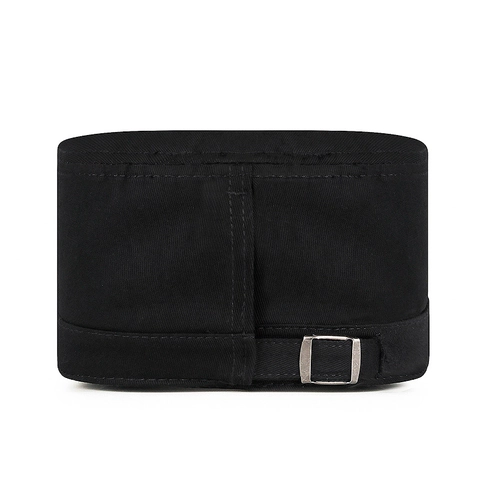 Casquette Cadet En Coton Chapeau Militaire Ajustable Dessus Plat Protection Solaire Extérieur Décontracté Doublure