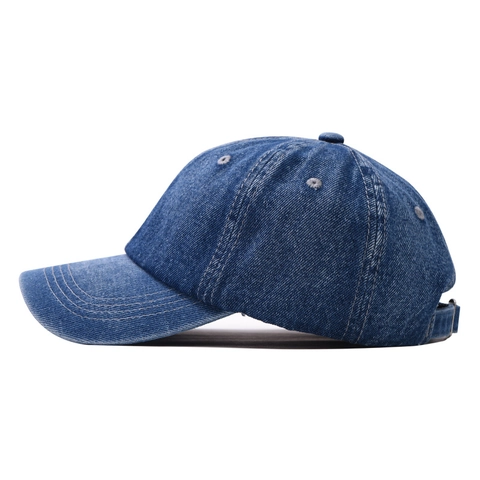 Gorra De Béisbol De Mezclilla Lavada Color Sólido Ajustable Sombrero De Sol Casual Para Hombres Y Mujeres Estilo Vintage