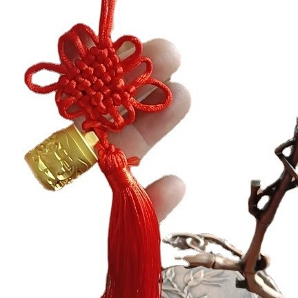 Zinc Alloy Hollow Carved Incense Burner Aromatherapy Diffuser Pendant With Satin Tassel Traditional Chinese Style Car Hanging