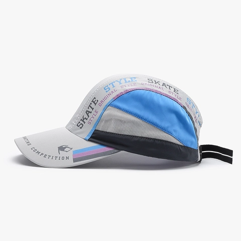 Schnelltrocknende Mesh Baseballkappe Street Skate Stil Mit Buchstaben Bedruckt Atmungsaktiv Sonnenschutz Verstellbarer Outdoor Wander Angel Hut