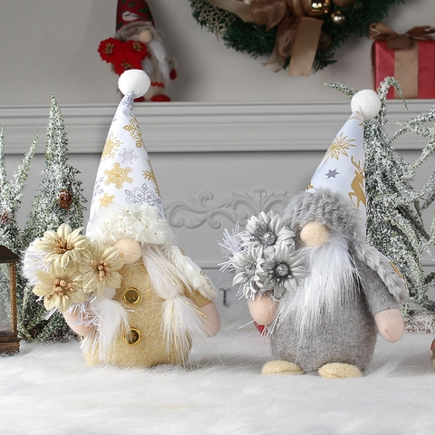 Decoraciones De Muñeca Rudolph De Fiesta Casual De Copo De Nieve De Navidad Decoración De Mesa