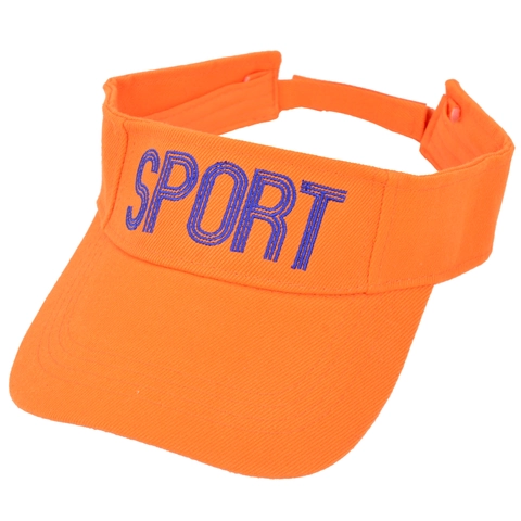 Kids Sun Visor Hat Empty Top Adjustable Breathable Outdoor Sport Letter Embroidery For Boys Girls Summer Sunshade