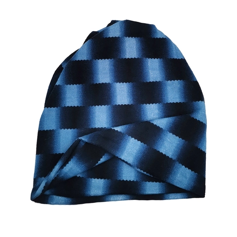 Slouchy Beanie Muts Polyester Dambordpatroon Ademend Lichtgewicht Tulband Pet Pullover Mannen Vrouwen Veelzijdig