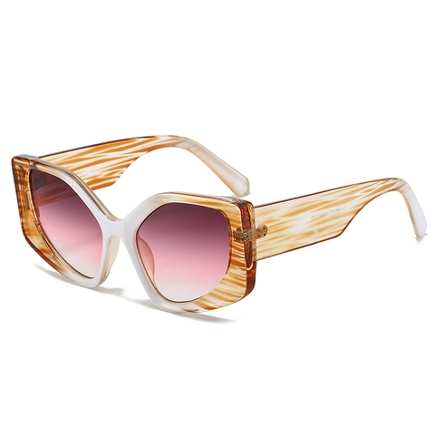 Occhiali Da Sole Irregolari Cat Eye Per Uomo Donna Moda Montatura Grande Occhiali PC Lenti AC UV400 Outdoor
