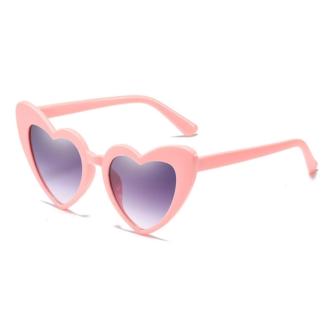 Occhiali Da Sole A Forma Di Cuore Montatura In Plastica Lenti PC Protezione UV Per Feste Viaggi Bambini Donne