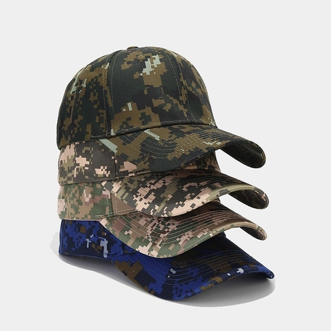 Cappello Da Baseball Camuffamento Digitale Cotone Traspirante Tattico Esterno Protezione Solare Berretto Regolabile Uomo Donna
