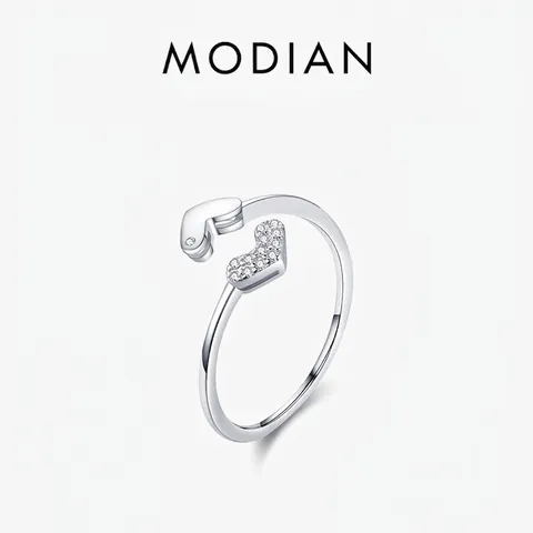 925 Sterling Silver Double Heart Ring Adjustable Zircon Pave Minimalist Open Jewelry For Women Elegant Romantic Fashion