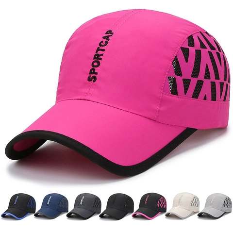 Gorra De Béisbol De Secado Rápido Ligera Transpirable De Malla Sombrero De Sol Deportes Al Aire Libre Correr Ajustable