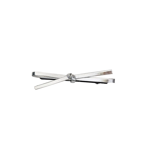 Schleife Haarklammern PU Leder Metall Entenschnabel Clips Süß Cool Stil Nischen Design Modische Accessoires Für Damen