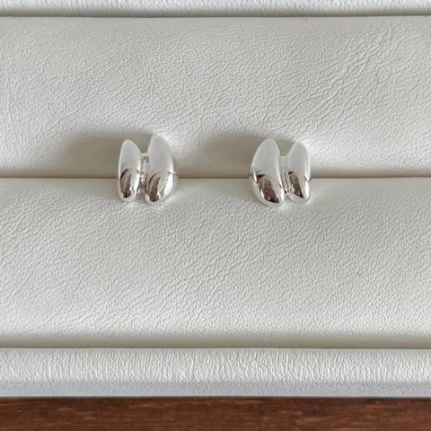Orecchini A Lobo In Argento Sterling 925 Per Donna Forma Organica Geometrica Minimalista Lucidatura A Specchio Moda