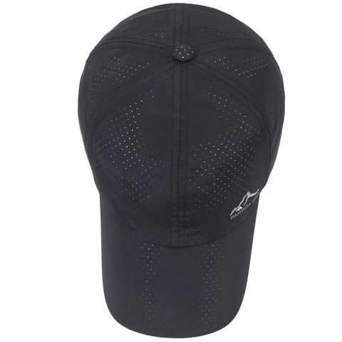 Summer Outdoor Quick Dry Breathable Baseball Cap Laser Perforated Sunshade Sport Fishing Adjustable Duckbill Hat For Men Women