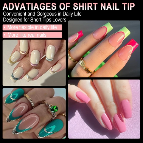 Soft Gel False Nail Tips Ultra Thin Clear Full Cover Matte Inner Texture Professional Manicure Extension Nails