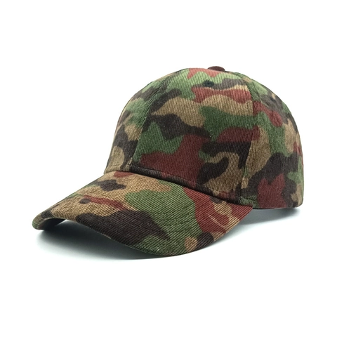 Berretto Da Baseball Camouflage Velluto A Coste Cotone Parasole Esterno Casual Visiera Curva Regolabile Per Uomo Donna