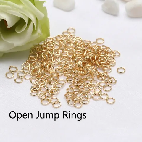 Open And Closed Jump Rings Copper Gold Silver Plated For DIY Jewelry Making Bracelet Necklace Connections Round Accessory