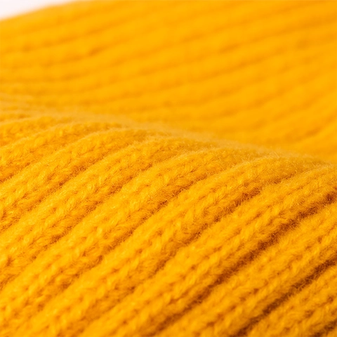 Knitted Beanie Hat Warm Winter Soft Cuffed Ribbed Cap With Letter Patch For Men Women Outdoor Casual Fashion