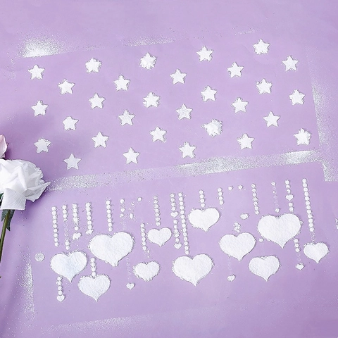Cake Stencils Plastic Hollow Decoration Templates Reusable Border Spray Molds For Baking Coffee Latte Art DIY Printing