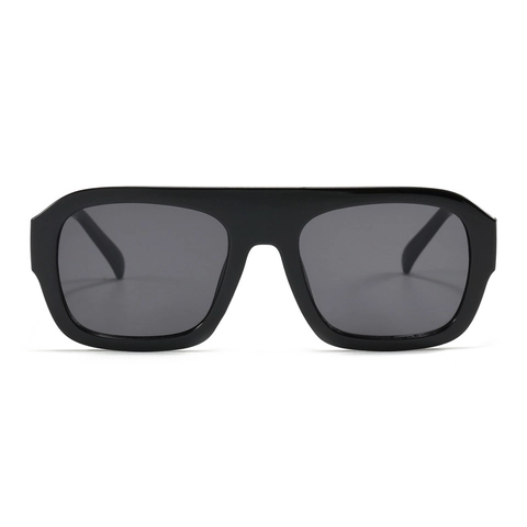 Occhiali Da Sole Quadrati Oversize Retro Flat Top Montatura In Plastica Protezione UV Moda Per Donna Uomo Unisex