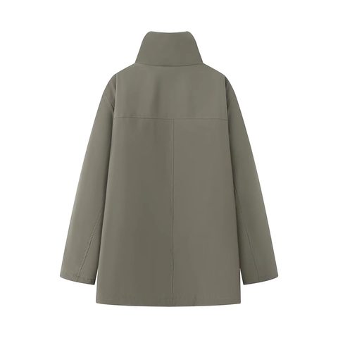 Women Mid-Length Padded Parka Jacket Fashion Faux Lamb Wool Collar Windproof Loose Spliced Outerwear Coat For Winter