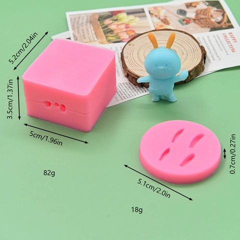 Rabbit Silicone Mold Cartoon Bunny Shape 3D DIY Cake Decorating Fondant Chocolate Plaster Resin Craft Tool