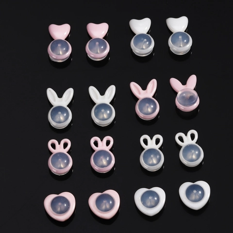 Herz Hasenohren Keramik Ohrring Verschlüsse Stopper Zubehör Für Stecker Schmuckherstellung Für Damen