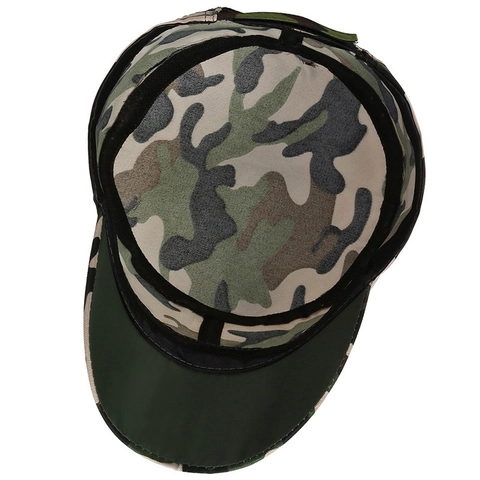 Cappello Militare Mimetico Testapiatta Regolabile Protezione Solare All Aperto Per Uomini Donne Bambini