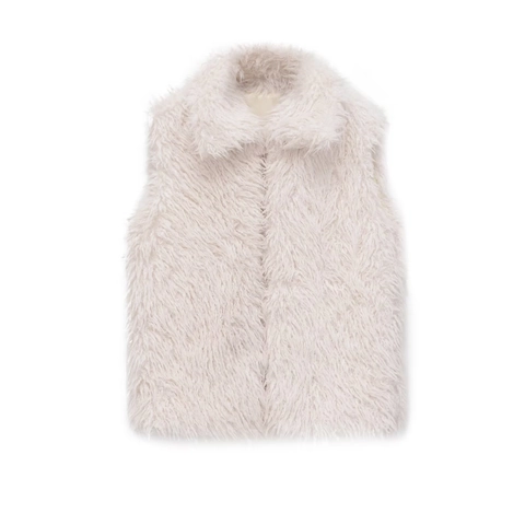 Damen Mode Kunstpelz Weste Dick Warm Ärmellose Zottelige Weste Oberbekleidung Umlegekragen Jacke Für Herbst Winter