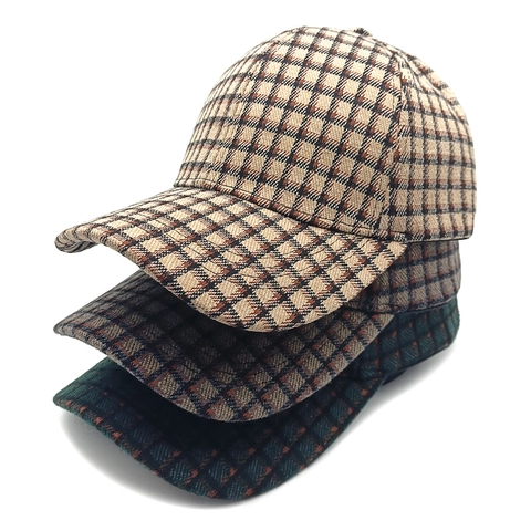 Cappellino Da Baseball Classico A Quadri Vintage Motivo A Scacchi Visiera Curva Regolabile Per Uomo Donna Unisex Retro