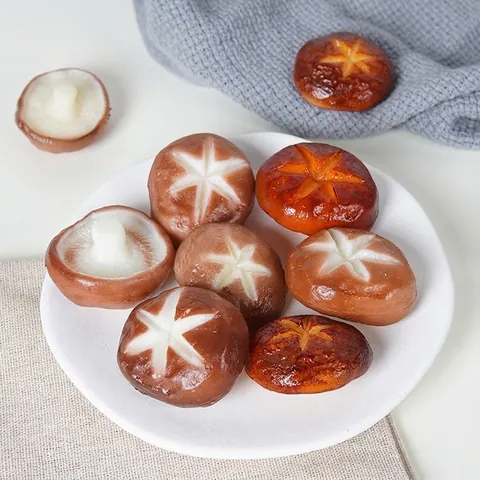 Realistisches Simulations Pilz Modell Künstliches Gemüse PVC Fake Food Für Fotografie Requisiten Küche Dekoration Spielzeug