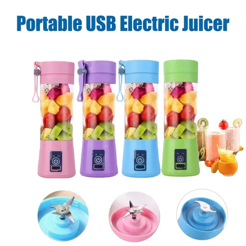 Spremiagrumi Elettrico Portatile Bicchiere Frullatore Ricaricabile USB PC Alimentare Lame Acciaio Frullati Smoothie