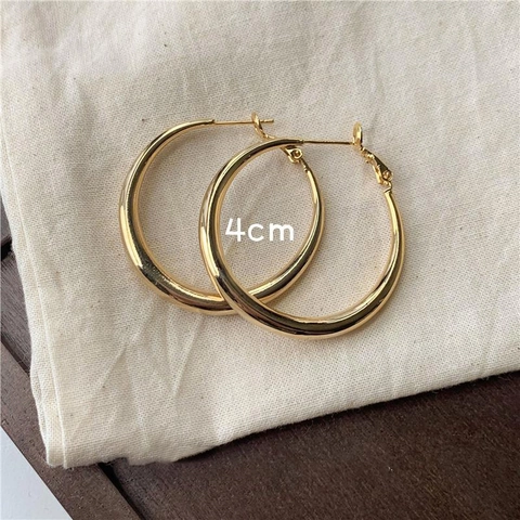 Pendientes De Aro Para Mujer Con Poste De Plata De Ley 925 Joyería Geométrica Minimalista De Metal De Aleación