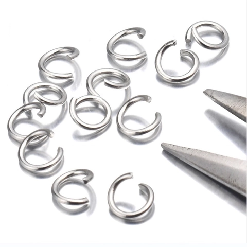 Stainless Steel Open Jump Rings For DIY Jewelry Making Bracelet Necklace Connections Round Findings
