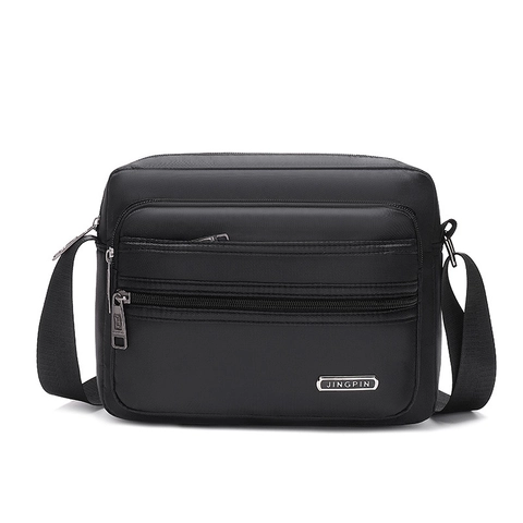 Bolso Mensajero Para Hombre Tela Oxford Impermeable Multicapa Cremalleras Gran Capacidad Bolso De Hombro Casual Negocios Viajes