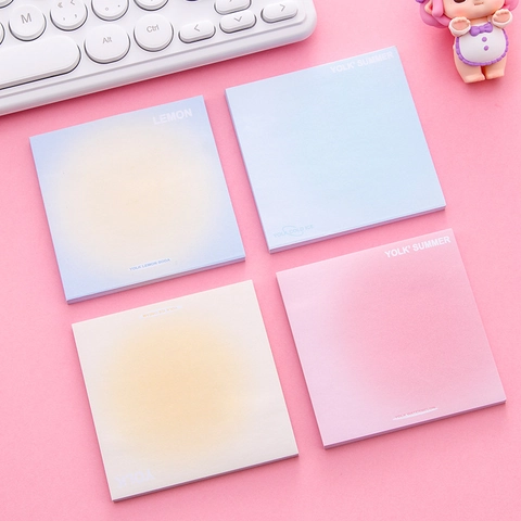 Gradient Haftnotizen Papier Selbstklebend Notizpads Für Journaling Scrapbooking Studenten Büro Schreibwaren Ins Stil