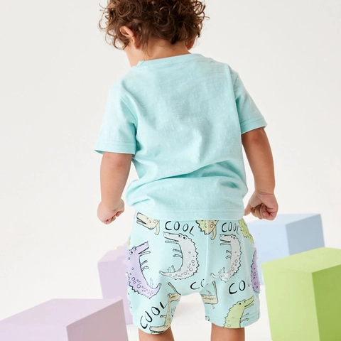 Completo Da Bambino In Cotone Con Maglietta E Pantaloncini Stampa Dinosauro Cool Vestiti Estivi Casual A Maniche Corte