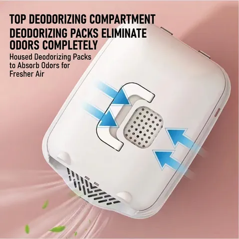 Fully Enclosed Cat Litter Box And Scoop Odor Control Splash Proof Large Space Portable Handle PP Plastic For Indoor Cats