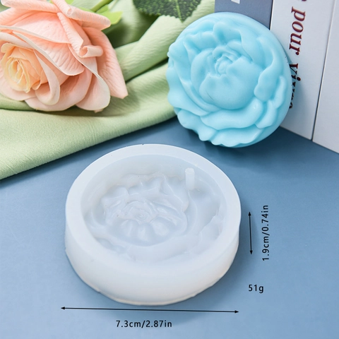 3D Blumen Silikonform Florales Muster Rose Pfingstrose Geformt Für DIY Backen Kuchen Fondant Seife Kerze Harz Handwerk