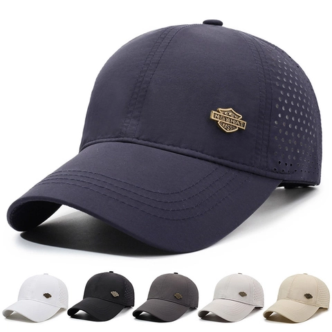 Ademende Sneldrogende Baseballpet Lasergesneden Zonbescherming Outdoor Sporthoed Verstelbaar Unisex