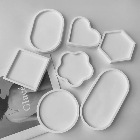 Silicone Molds For Resin Casting DIY Coasters Jewelry Trays Multi Shapes Flexible Durable Handmade Crafting