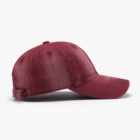 Gorra De Béisbol De Algodón Lavado Ajustable Color Sólido Vintage Sombrero De Protección Solar Al Aire Libre