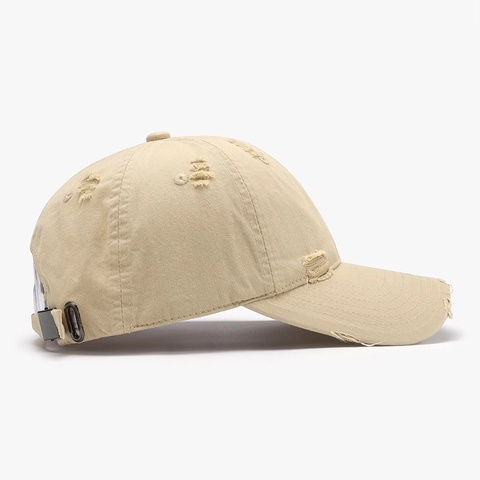 Distressed Washed Baseball Cap 100% Cotton Adjustable Vintage Streetwear Retro Style Unisex Sun Shade Hat
