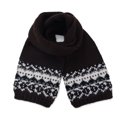 Gorro Y Bufanda De Punto Fair Isle Vintage Patrón Geométrico Cálido Grueso Gorro Para Mujer Invierno Exterior Uso Diario Protección