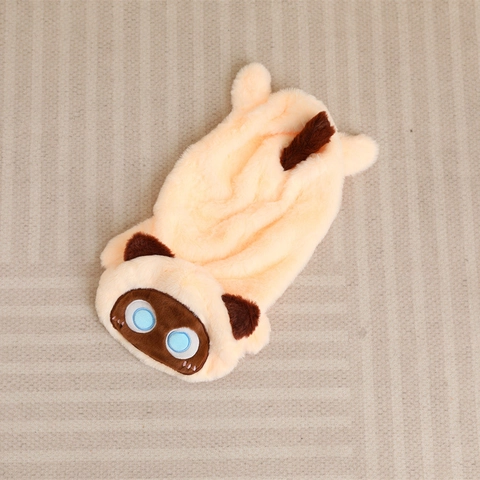 Cute Long Cat Plush Toy Shell Unfilled Big Eyes Cartoon Animal Doll Skin DIY Soft Decorative Pillow Cover