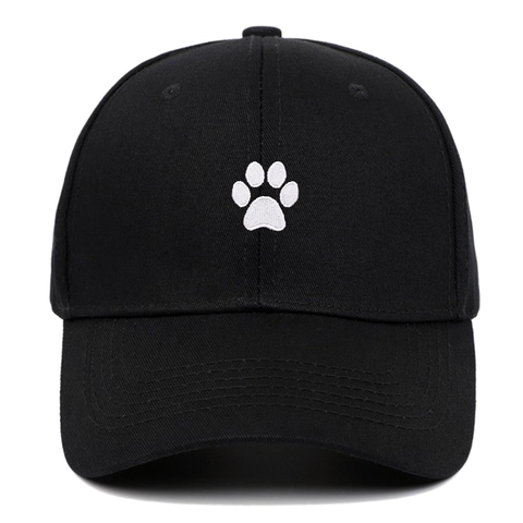 Hochwertige Baumwolle Baseballkappe Für Herren Damen Koreanischer Stil Cartoon Katzenpfote Stickerei Verstellbar Outdoor Sport Sonnenhut