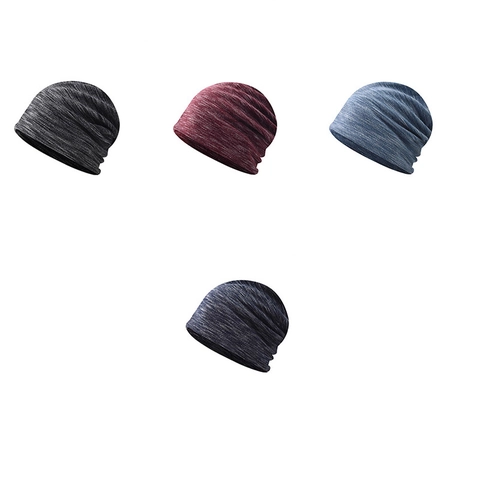 Bonnet Slouchy En Tricot De Coton Respirant Toutes Saisons Texture Mélangée Calotte Souple Pour Hommes Et Femmes